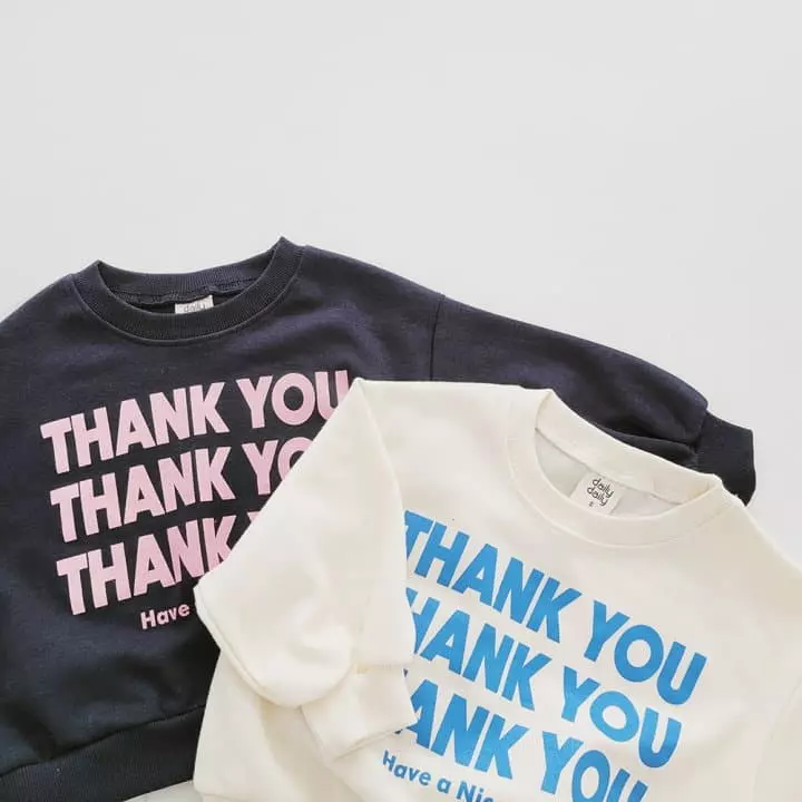 Daily Daily - Korean Children Fashion - #magicofchildhood - Thank You Top Bottom Set - 11