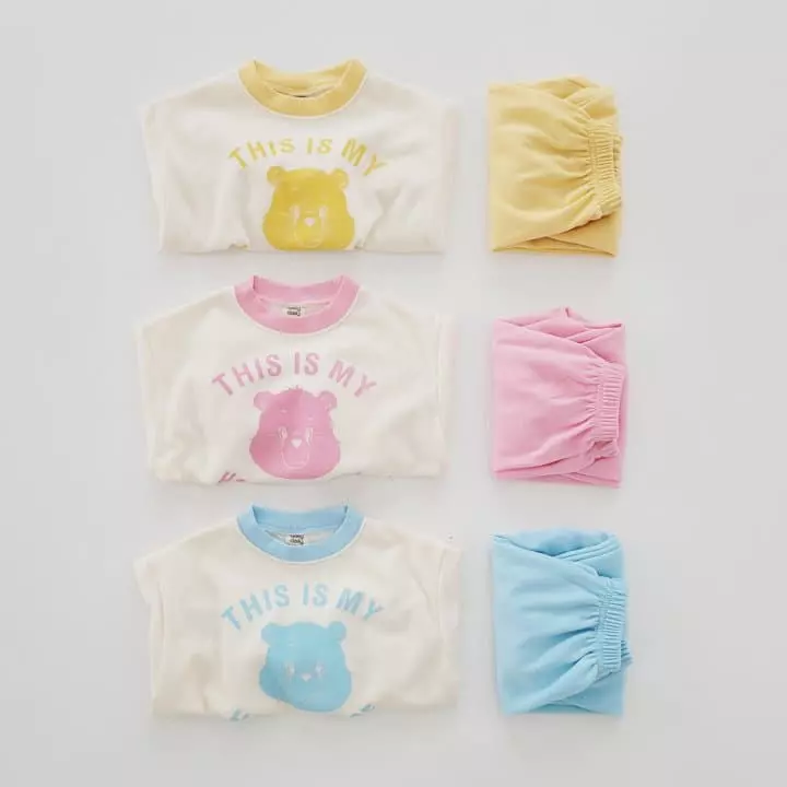 Daily Daily - Korean Children Fashion - #magicofchildhood - Heart Bear Top Bottom Set - 9