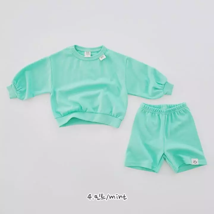 Daily Daily - Korean Children Fashion - #magicofchildhood - Smile Label Top Bottom Set - 5