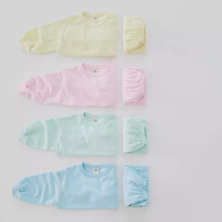 Daily Daily - Korean Children Fashion - #minifashionista - My Cotton Candy Top Bottom Set - 7