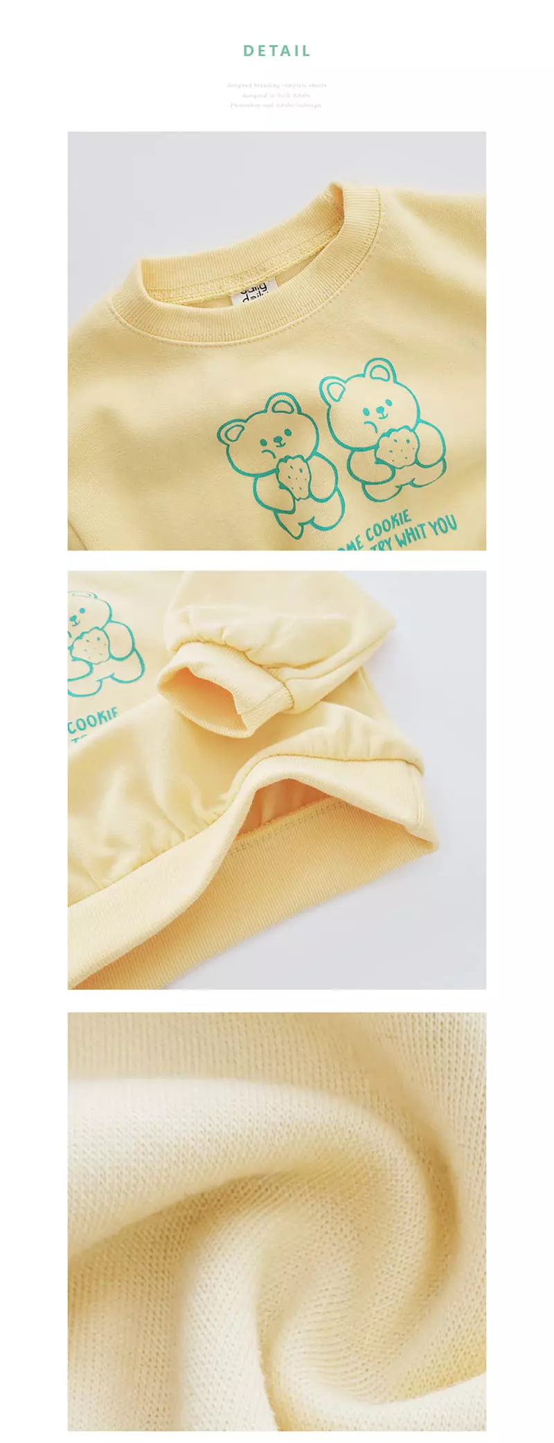 Daily Daily - Korean Children Fashion - #minifashionista - Cookie Bear Top Bottom Set - 11