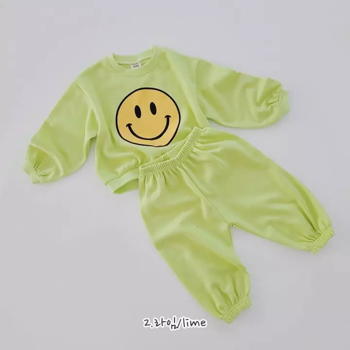Daily Daily - Korean Children Fashion - #todddlerfashion - Big Happy Top Bottom Set - 3