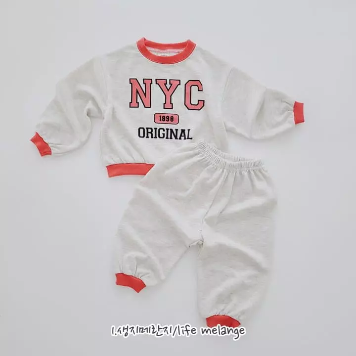 Daily Daily - Korean Children Fashion - #todddlerfashion - New Yorker Top Bottom Set - 2