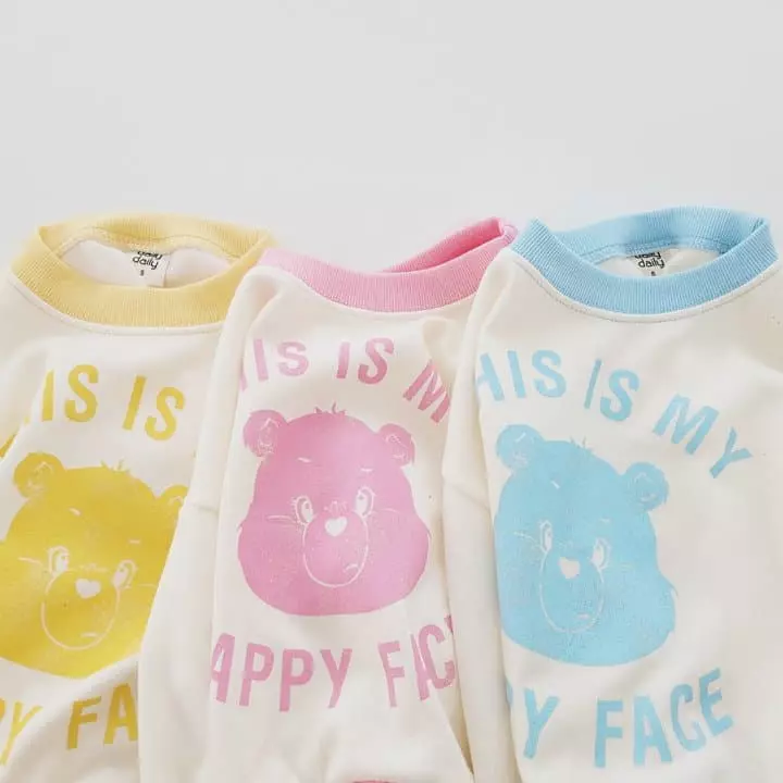 Daily Daily - Korean Children Fashion - #todddlerfashion - Heart Bear Top Bottom Set - 12
