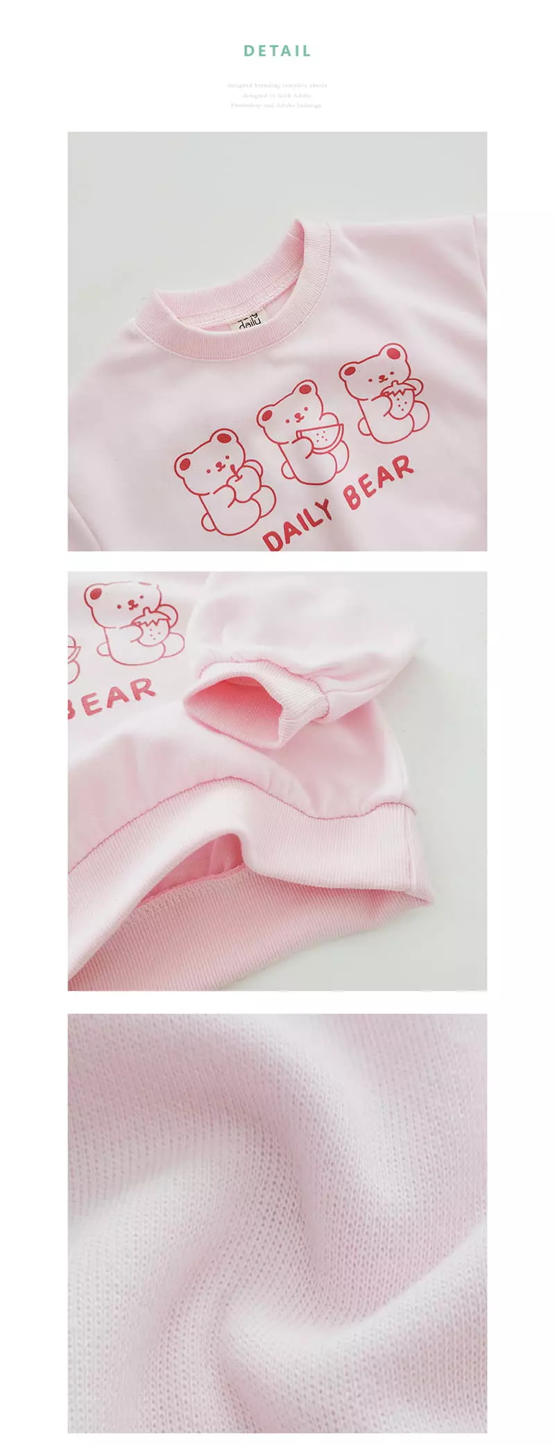 Daily Daily - Korean Children Fashion - #todddlerfashion - Daily Bear Leggings Top Bottom Set - 11