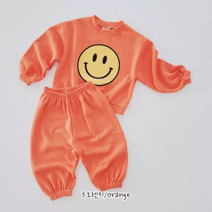 Daily Daily - Korean Children Fashion - #todddlerfashion - Big Happy Top Bottom Set - 4