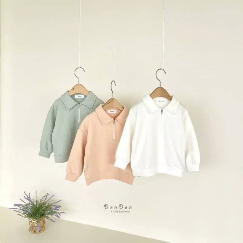 Denden - Korean Children Fashion - #fashionkids - Blan Zip-up Tee Long Sleeves