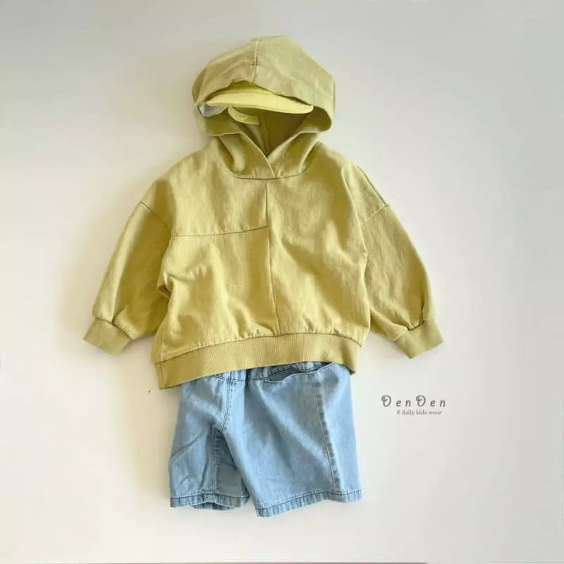 Denden - Korean Children Fashion - #kidsshorts - Huming Hoody Tee - 6