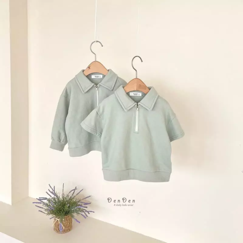 Denden - Korean Children Fashion - #kidsstore - Blan Zip-up Tee Long Sleeves - 3