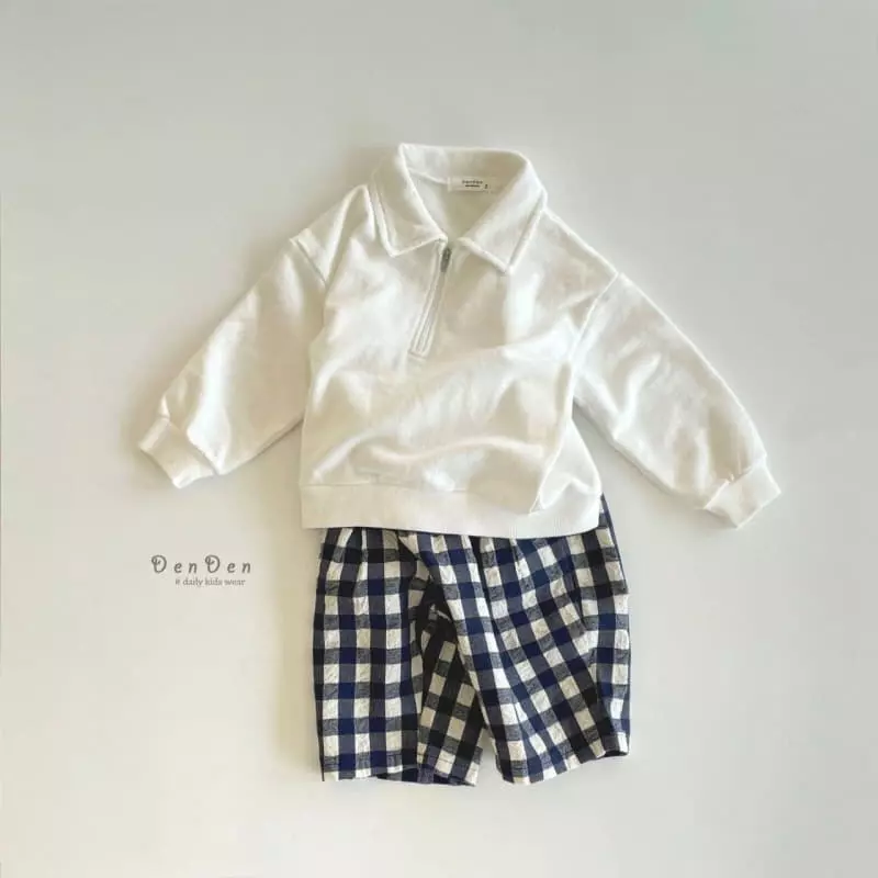 Denden - Korean Children Fashion - #minifashionista - Pintuck Check Pants - 5