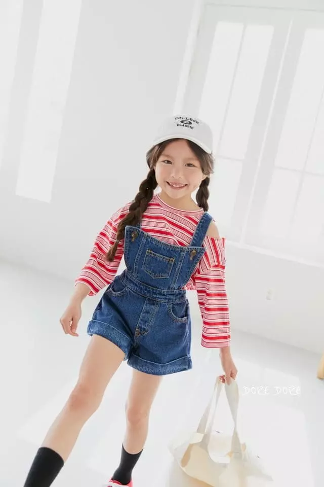 Dore Dore - Korean Children Fashion - #childofig - Pappy Slit Stripes Tee