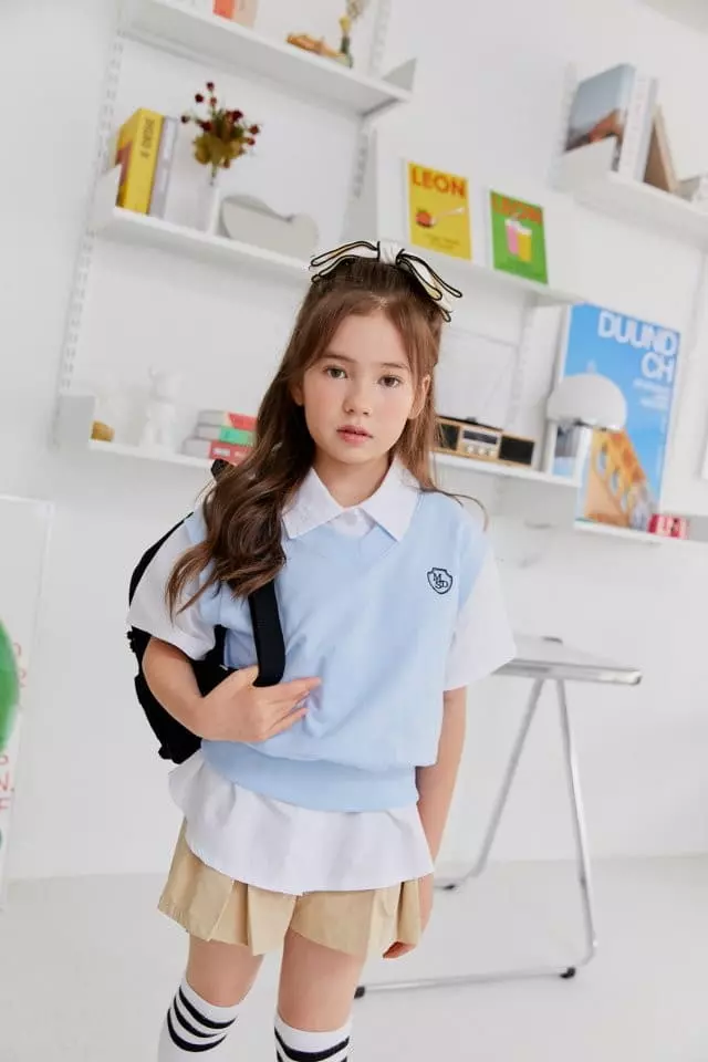 Dore Dore - Korean Children Fashion - #childrensboutique - Mini Embroidery Vest - 8