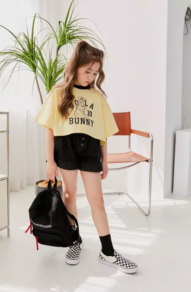 Dore Dore - Korean Children Fashion - #childrensboutique - Bunny Crop Tee - 3