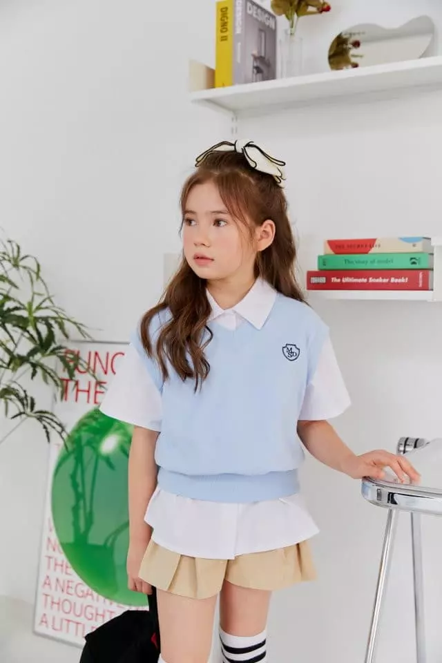 Dore Dore - Korean Children Fashion - #designkidswear - Mini Embroidery Vest - 9