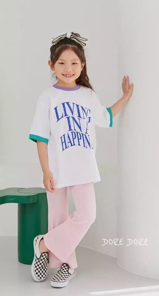 Dore Dore - Korean Children Fashion - #kidsshorts - Happy Color Tee - 2