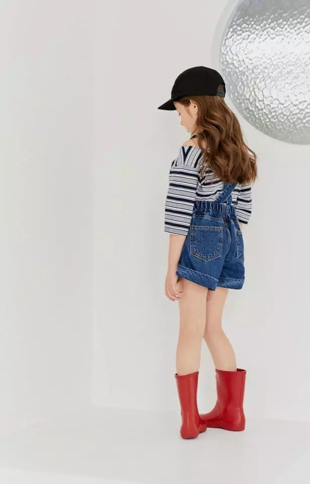Dore Dore - Korean Children Fashion - #kidzfashiontrend - Choco Dungarees Shorts - 2