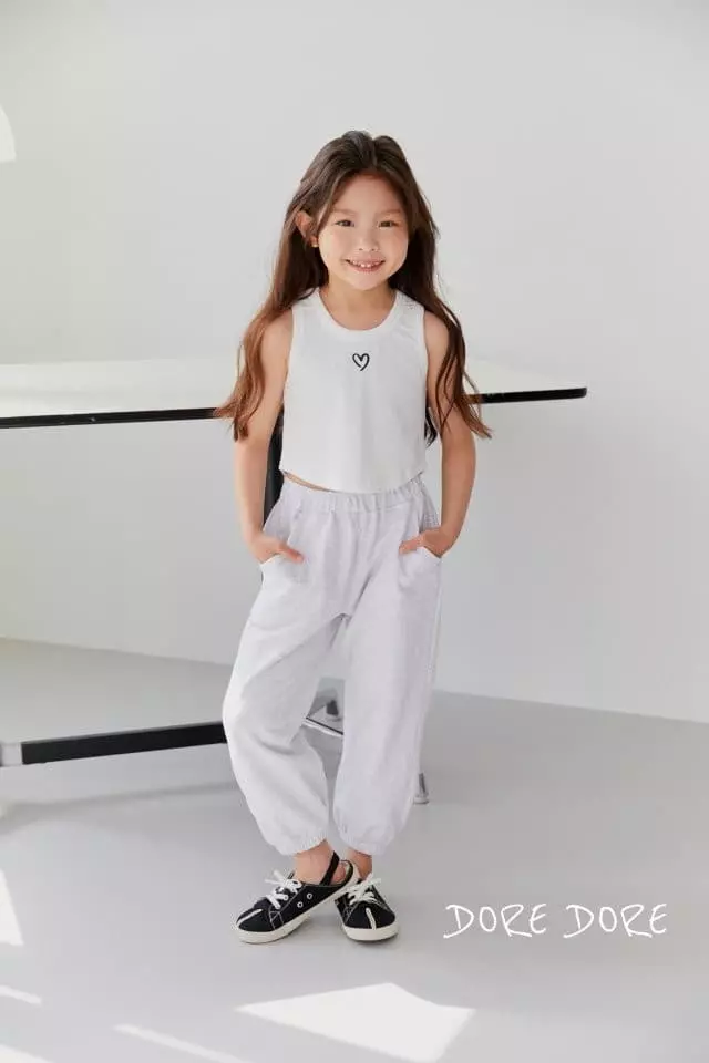 Dore Dore - Korean Children Fashion - #littlefashionista - Heart Crop Tee - 7