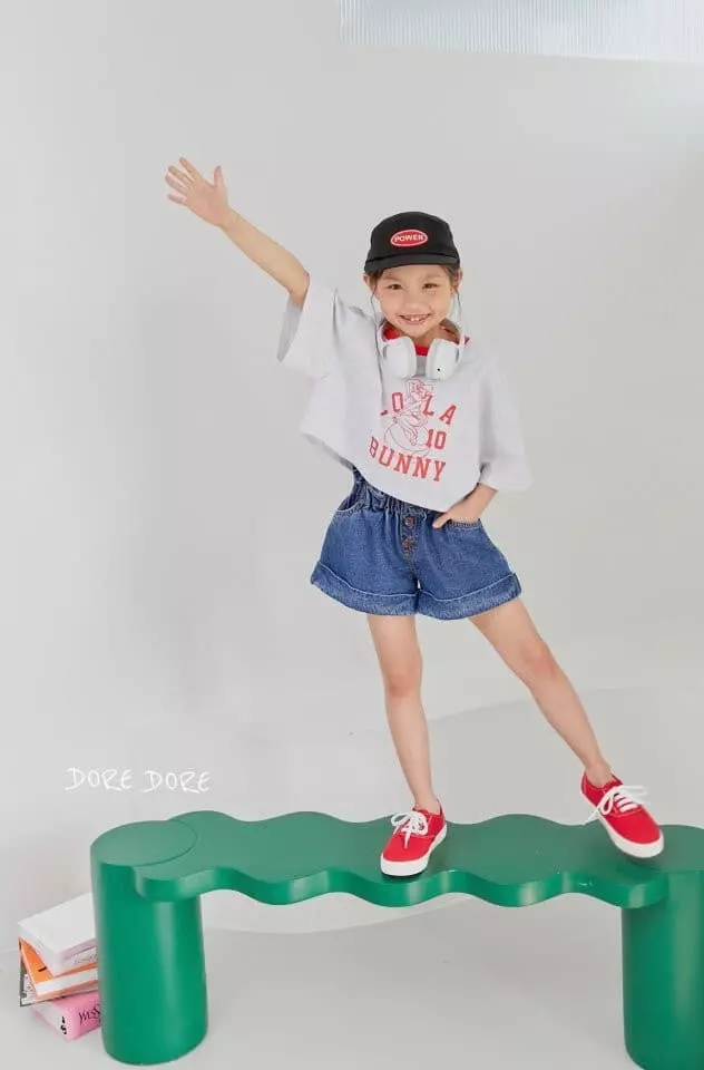 Dore Dore - Korean Children Fashion - #magicofchildhood - Bunny Crop Tee - 12