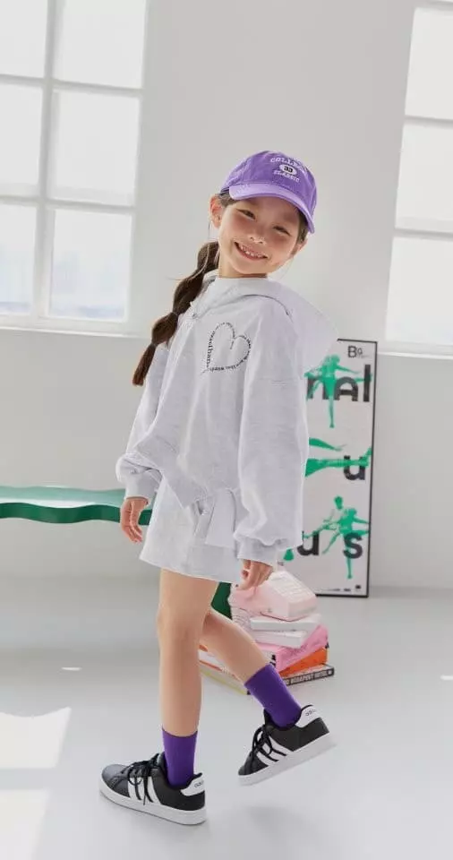 Dore Dore - Korean Children Fashion - #magicofchildhood - Unbal Crop Hoody Zip-up - 3