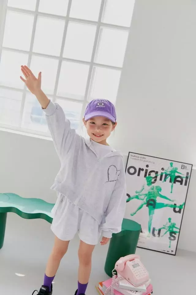 Dore Dore - Korean Children Fashion - #magicofchildhood - Unbal Crop Hoody Zip-up - 4