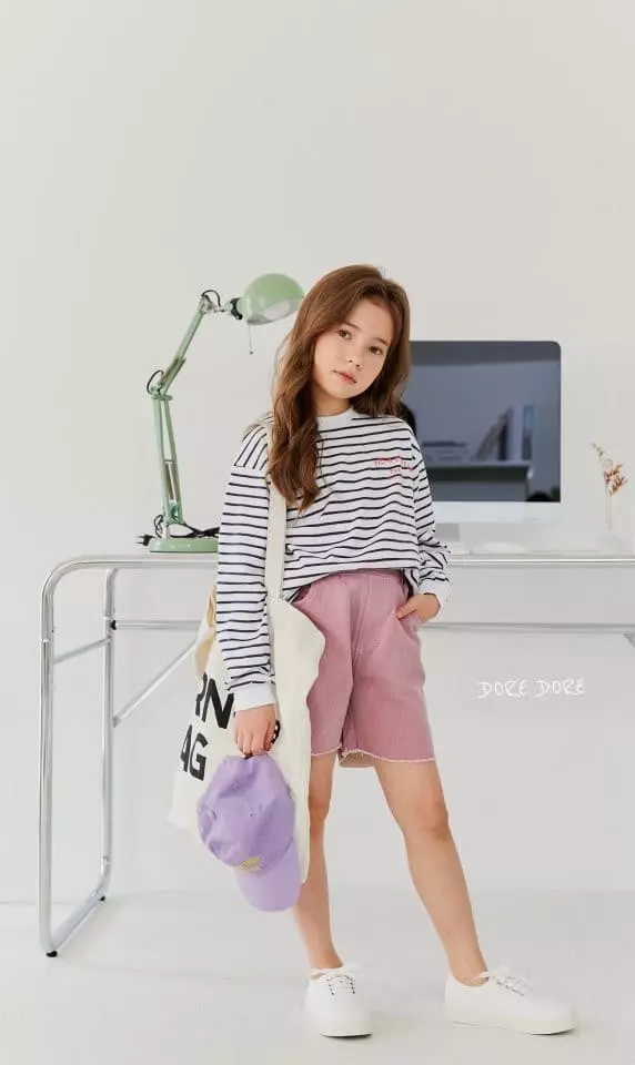 Dore Dore - Korean Children Fashion - #prettylittlegirls - Stripes Tee - 2
