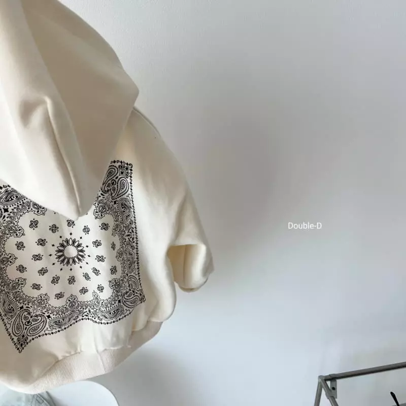 Doubled - Korean Children Fashion - #Kfashion4kids - Paisely Hoody Zip-up - 9