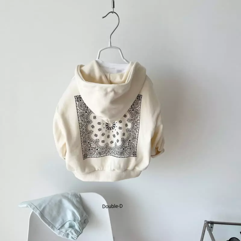 Doubled - Korean Children Fashion - #kidzfashiontrend - Paisely Hoody Zip-up - 8