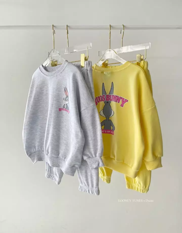 Dsaint - Korean Children Fashion - #Kfashion4kids - Box Bunny Top Bottom Set - 11