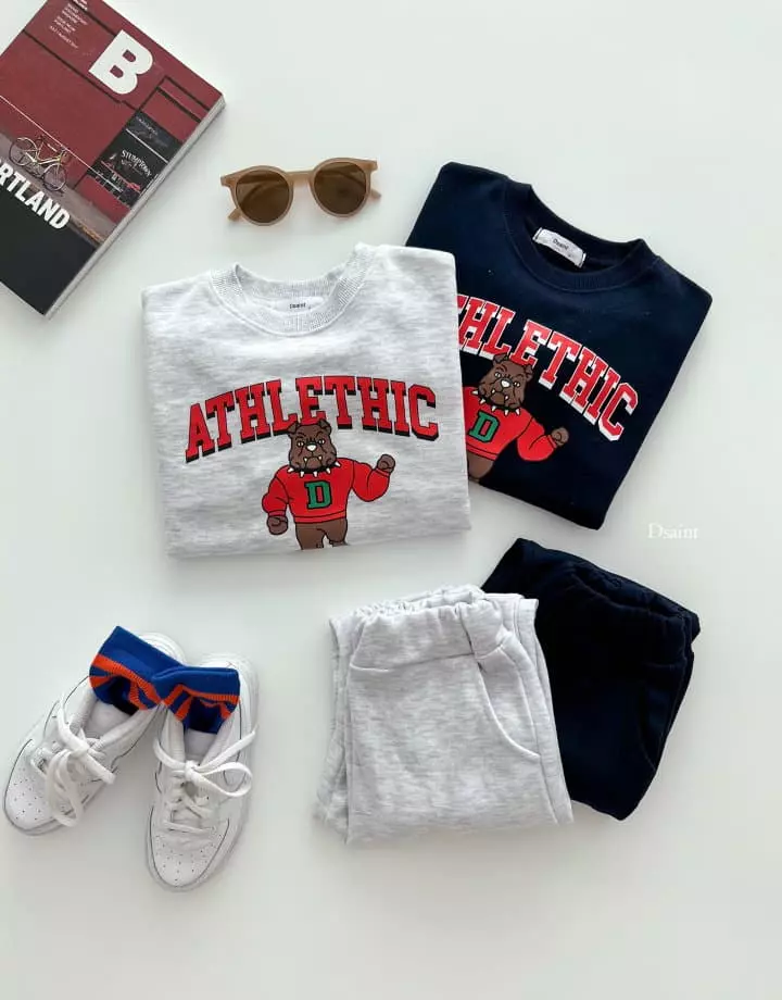 Dsaint - Korean Children Fashion - #Kfashion4kids - AT Bull Dog Top Bottom Set - 10