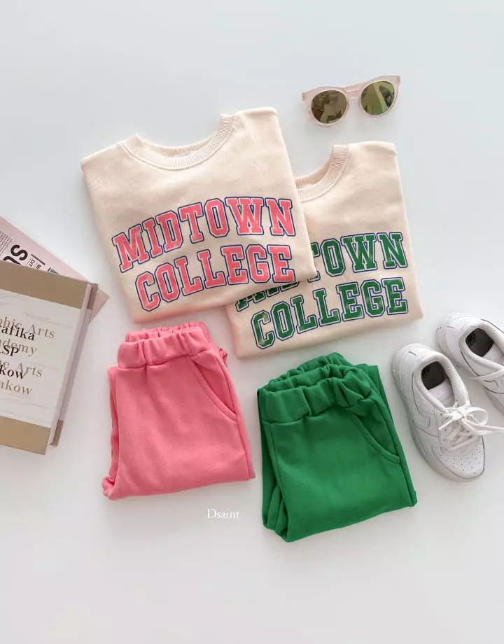 Dsaint - Korean Children Fashion - #Kfashion4kids - Mid Town Jogger Top Bottom Set - 8