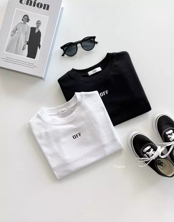 Dsaint - Korean Children Fashion - #childofig - Off Tee - 10