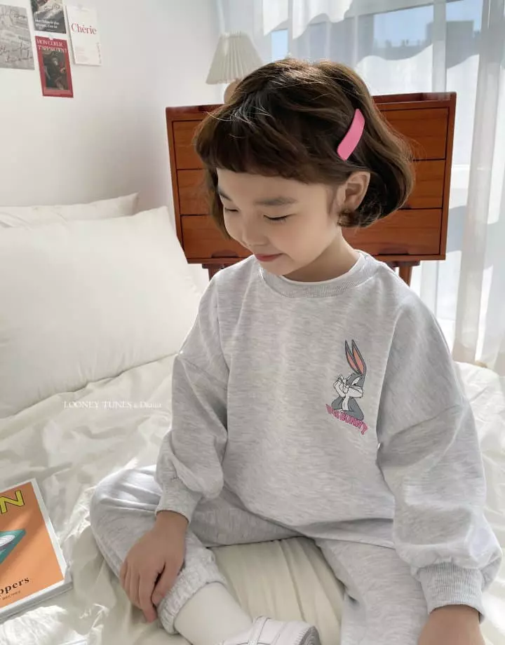 Dsaint - Korean Children Fashion - #childofig - Box Bunny Top Bottom Set - 3