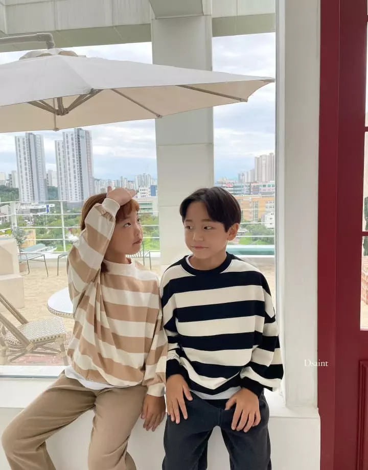 Dsaint - Korean Children Fashion - #childofig - Dreaming Stripes Sweatshirt