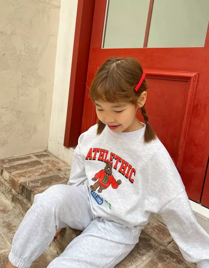 Dsaint - Korean Children Fashion - #childrensboutique - AT Bull Dog Top Bottom Set - 3