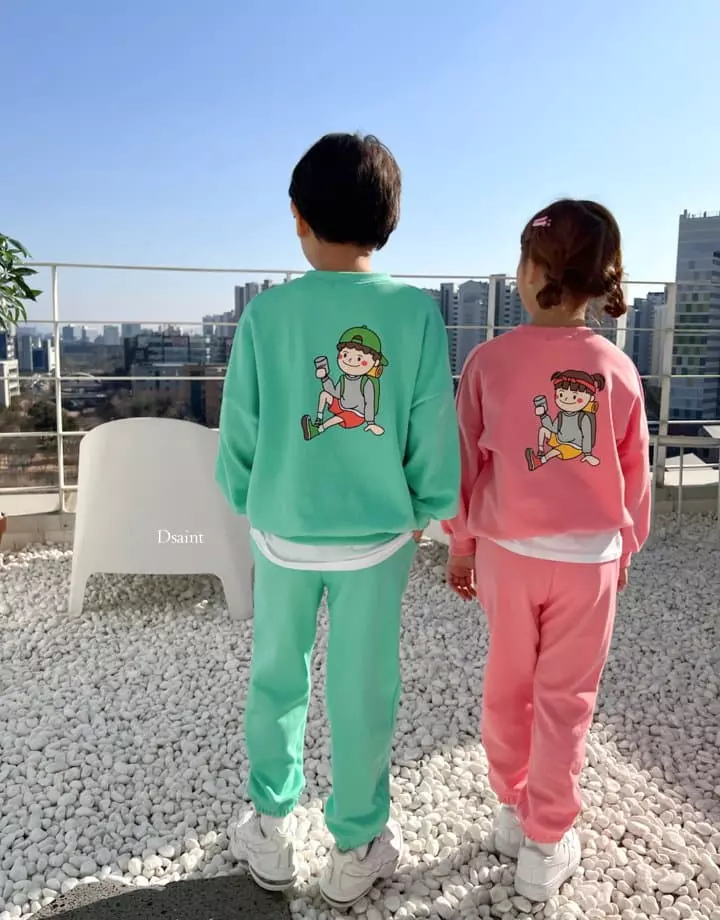 Dsaint - Korean Children Fashion - #childrensboutique - Travel Top Pants Shorts Set