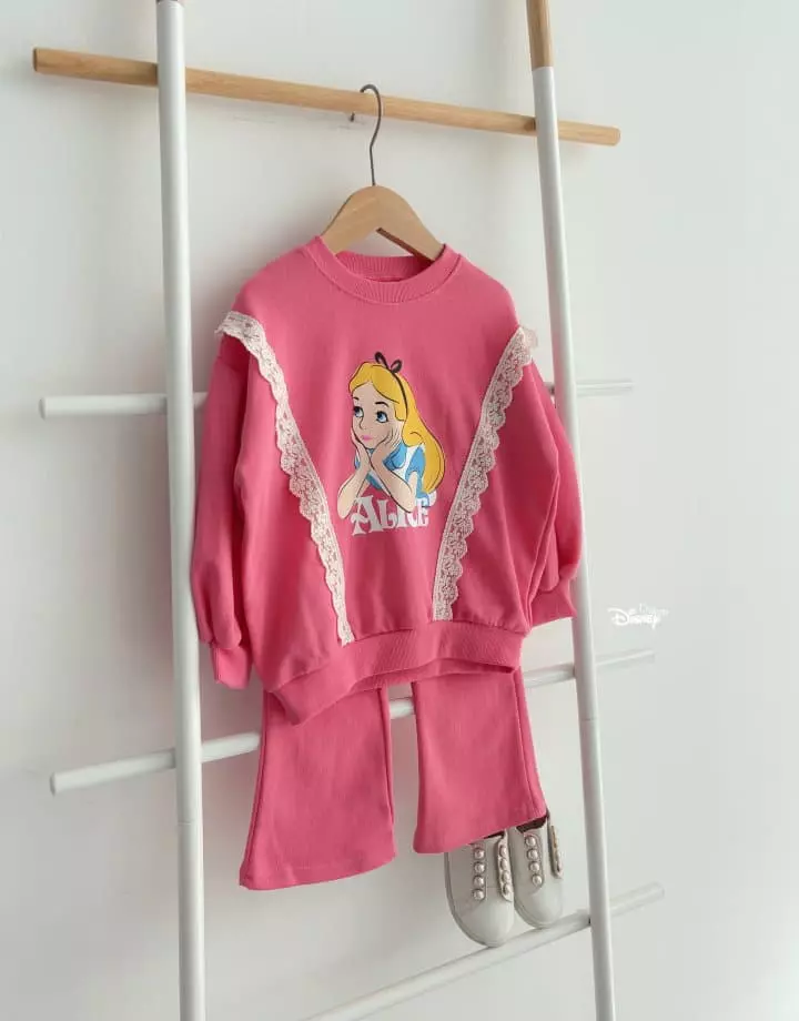 Dsaint - Korean Children Fashion - #designkidswear - Lace Alice Bootscut Top Bottom Set - 10