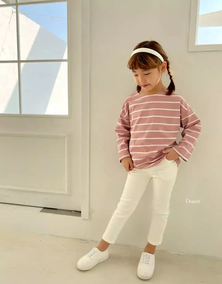 Dsaint - Korean Children Fashion - #discoveringself - Turn Line Tee - 9