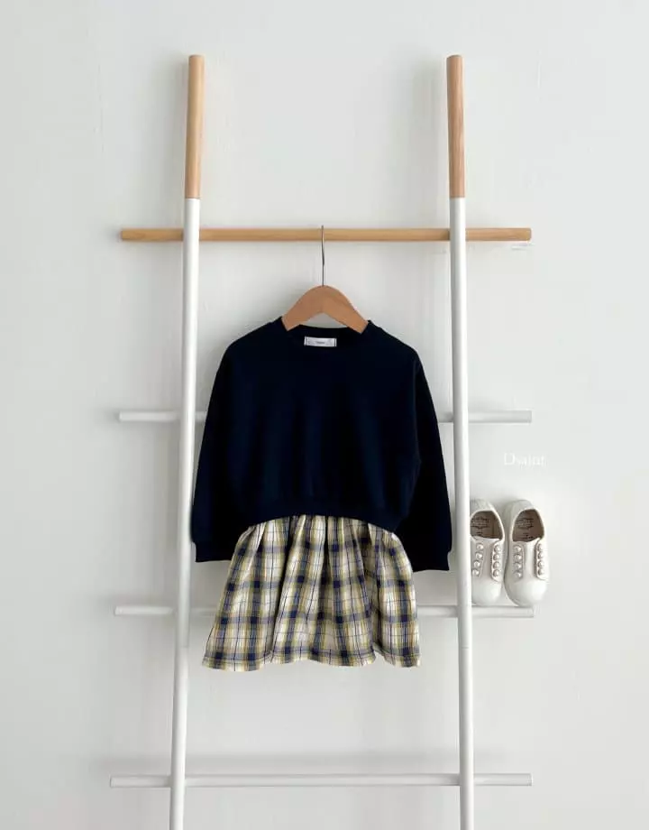 Dsaint - Korean Children Fashion - #discoveringself - Our 2 Check One-piece - 11