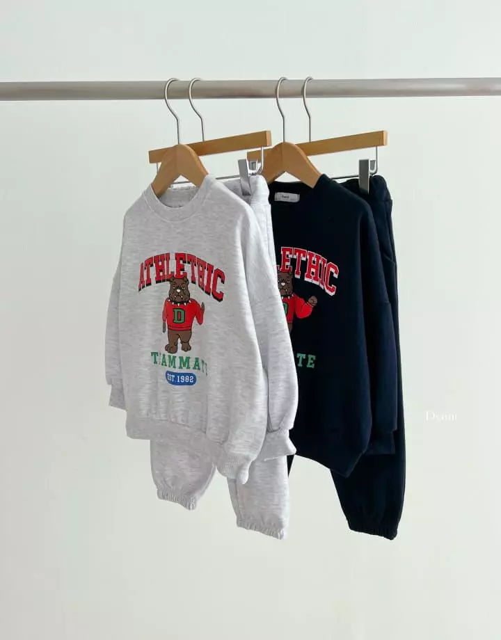 Dsaint - Korean Children Fashion - #fashionkids - AT Bull Dog Top Bottom Set - 6