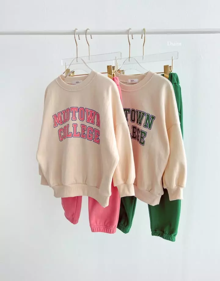 Dsaint - Korean Children Fashion - #discoveringself - Mid Town Jogger Top Bottom Set - 4