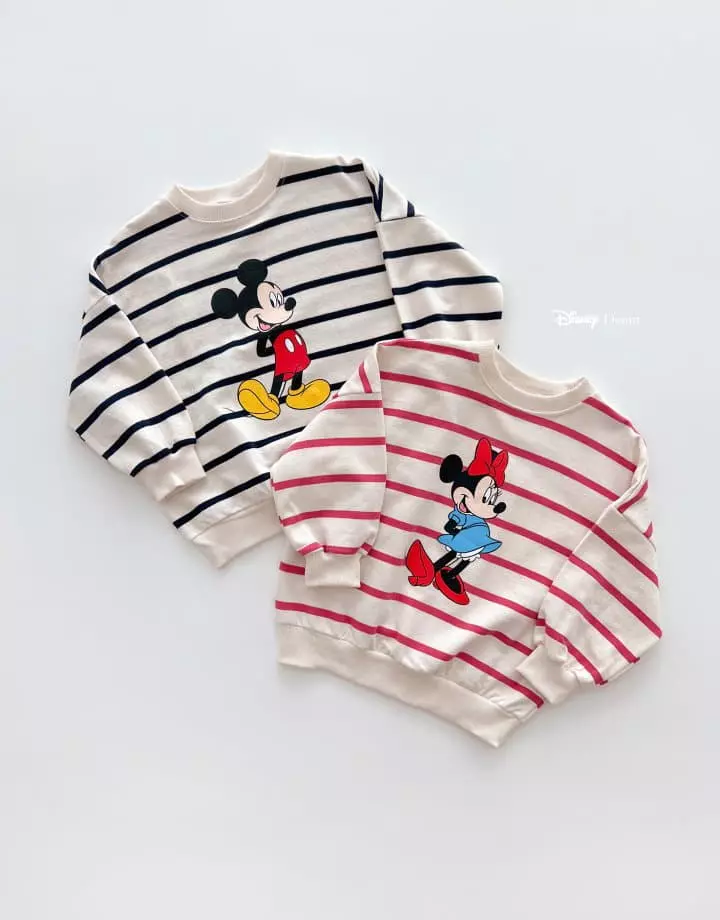 Dsaint - Korean Children Fashion - #kidsshorts - D Line Stripes Sweatshirt