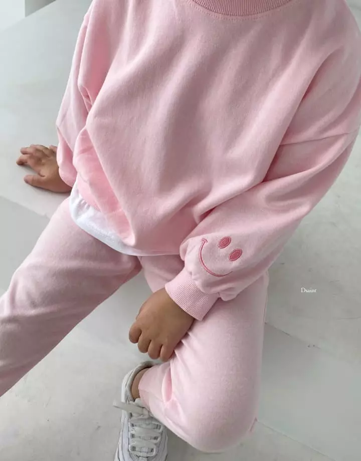 Dsaint - Korean Children Fashion - #kidsstore - Smile Layered Top Bottom Set - 12