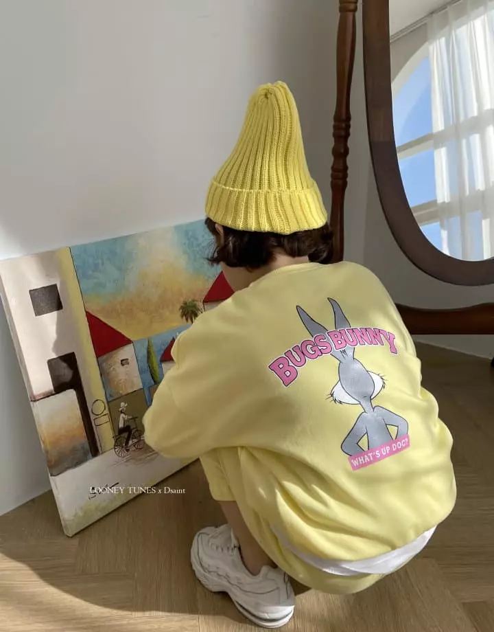 Dsaint - Korean Children Fashion - #kidsstore - Box Bunny Top Bottom Set - 9
