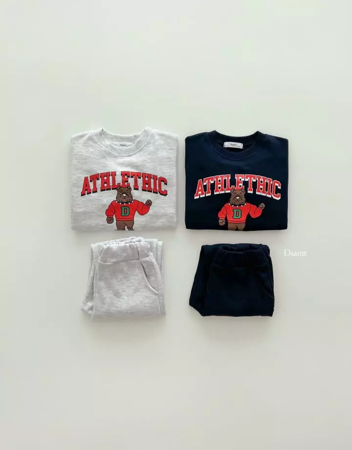 Dsaint - Korean Children Fashion - #kidsstore - AT Bull Dog Top Bottom Set - 8