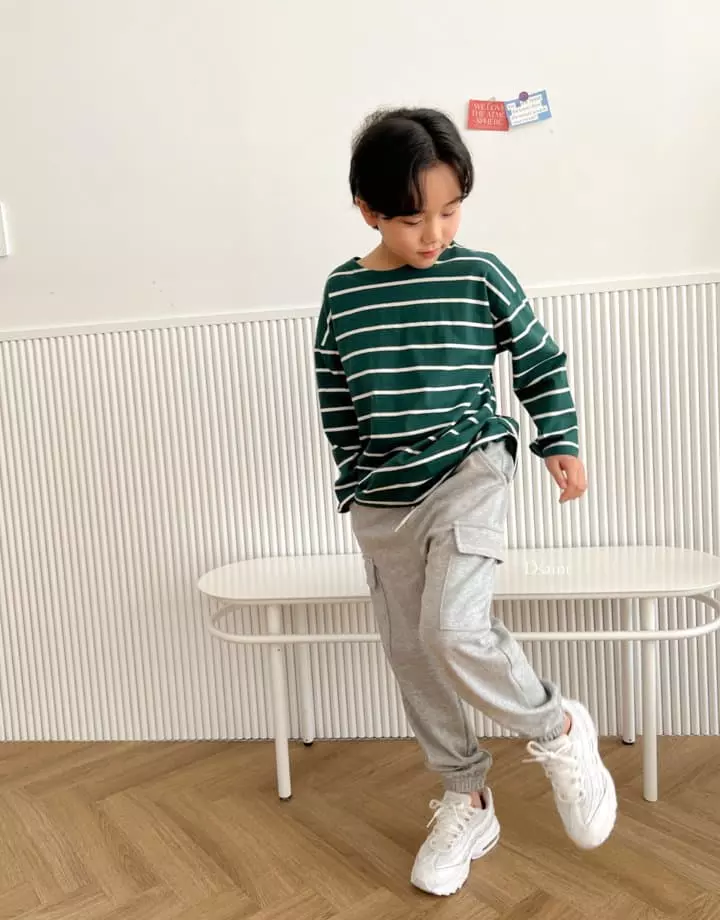 Dsaint - Korean Children Fashion - #kidsstore - Turn Line Tee - 12