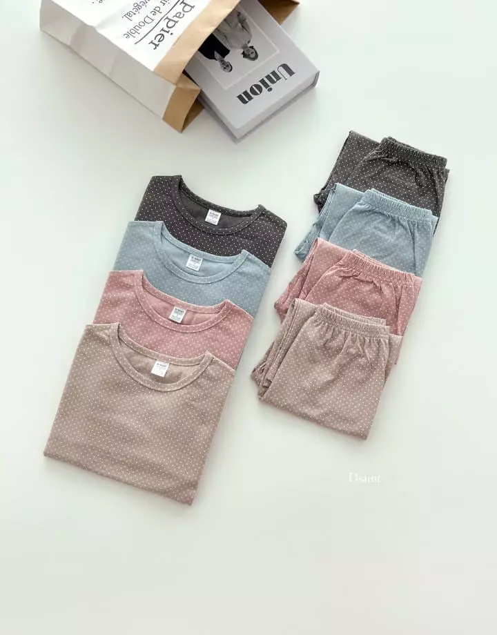 Dsaint - Korean Children Fashion - #kidsstore - Dot Dot Dot Easywear - 10