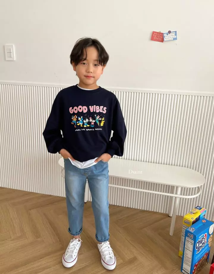 Dsaint - Korean Children Fashion - #littlefashionista - Sand Striaght Jeans - 4