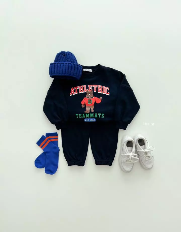 Dsaint - Korean Children Fashion - #magicofchildhood - AT Bull Dog Top Bottom Set - 12
