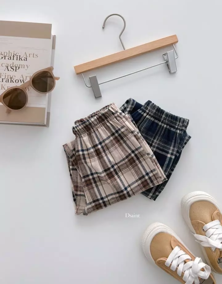 Dsaint - Korean Children Fashion - #magicofchildhood - Best Check Pants - 12