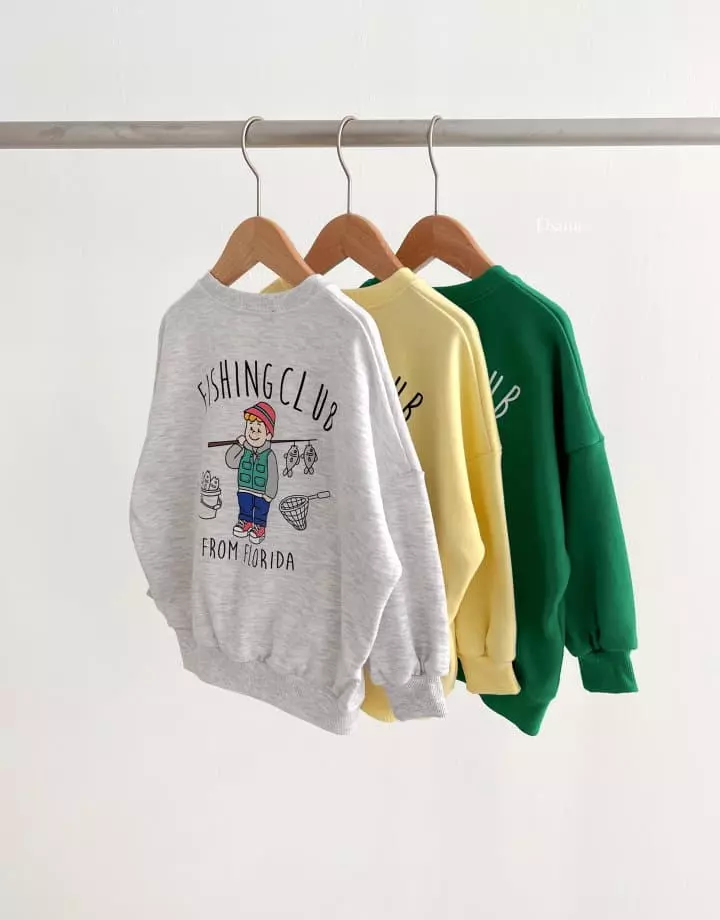Dsaint - Korean Children Fashion - #magicofchildhood - Fishing Club Sweatshirt - 11